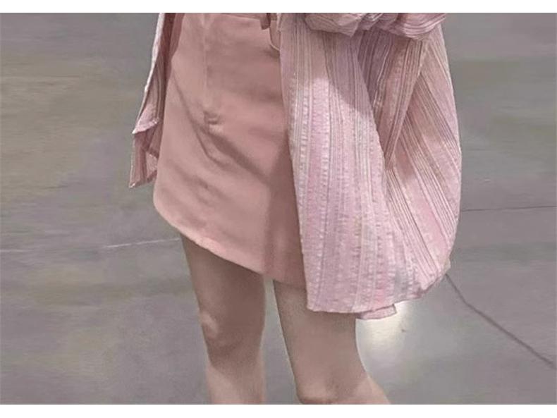 Women's Pink Striped Cardigan: 2026 Spring Sun Protection Shirt with Stylish Design and Relaxed Fit.