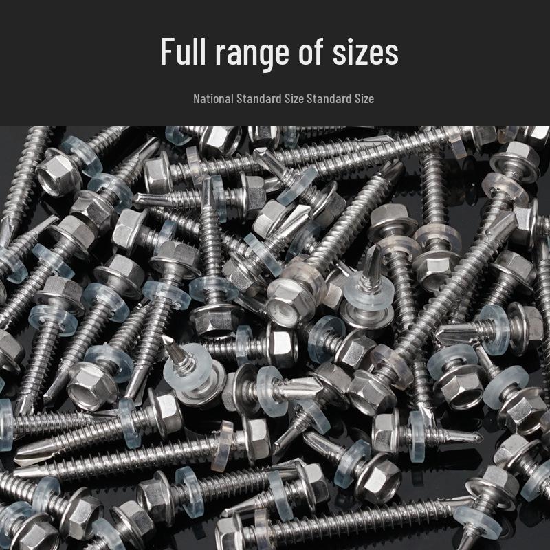 Rust-Proof 410 Stainless Steel M5.5 Hex Head Self-Drilling Self-Tapping Screw