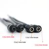 18cm 12V 16awg DC Male Female Connector Power Jack Cable Adapter Plug Supply 10A 5.5x2.1 5.5x2.5MM for CCTV Camera Led Strip