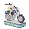 JIM SHORE Snoopy & Woodstock Riding Bike 6014347