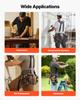 Tool Belt, 22 Pockets Tool Pouch with Suspenders for Men, Heavy Duty Adjustable Utility Belt Bag Suspenders for Electrician, Carpenter, Construction,