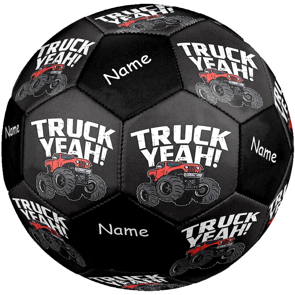 Custom Name Truck Theme Size 5 Soccer Ball, Suitable for Both Indoor and Outdoor Matches, a Gift Suitable for Everyone.