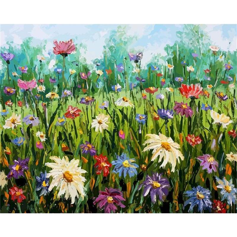 5D DIY Diamond Painting Flowers In Oil Painting Diamond Embroidery Cross Stitch Kit Full Rhinestone Mosaic Home Decor