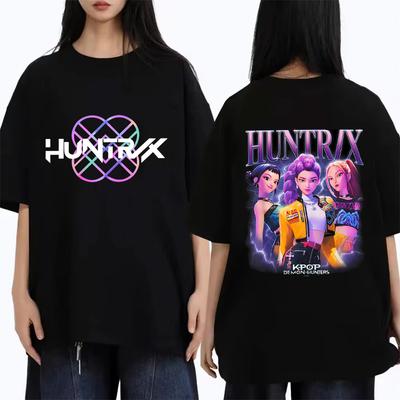 New KPop Demon Hunters Mira Rumi Zoey Print T-Shirt Men Women Fashion Short Sleeve Casual Summer Tops Tees