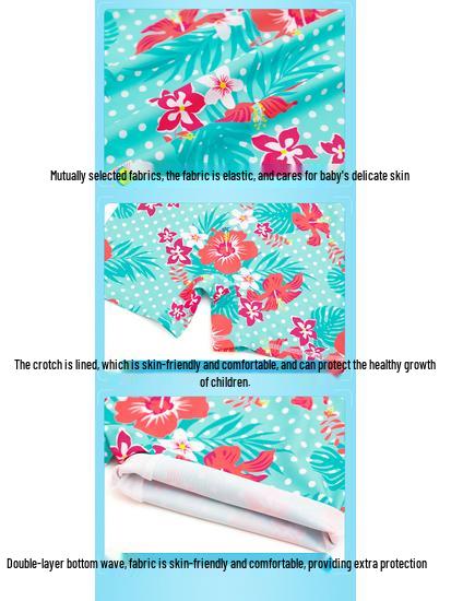 Dziewczęcy strój kąpielowy z długim rękawem z jednorożcem - Ochrona przed słońcem, szybkoschnąca odzież kąpielowa dla dzieci