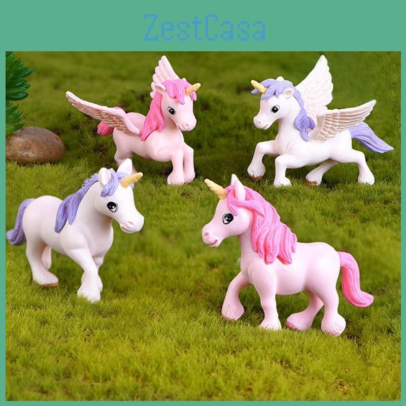 Figurines Unicorn Miniatures Garden Diy Ornaments Decor Micro Landscape Dollhome