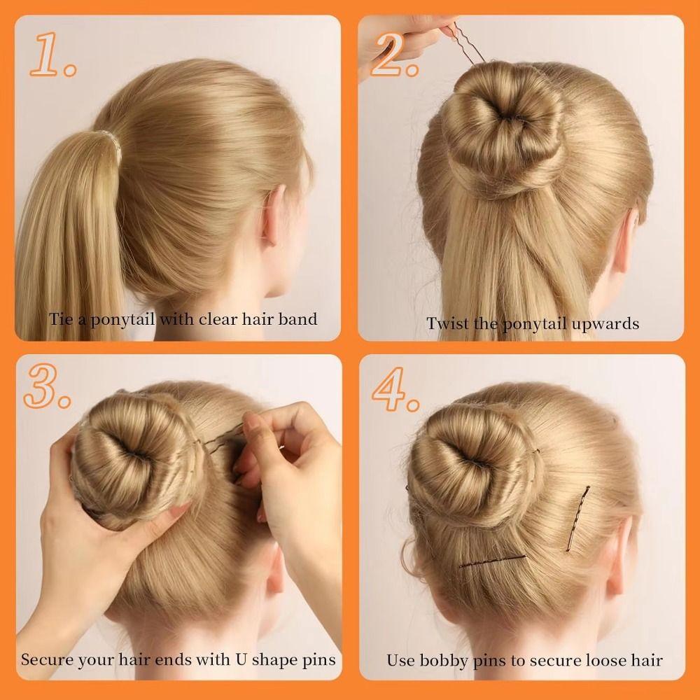 300Pcs Curly Wavy Hairstyle Hair Pins Kit Black Hair Styling Accessories Girls Gift