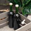 40x Wine Bottles 750ml BORDEAUX - Olive Green Brown White 0.75l