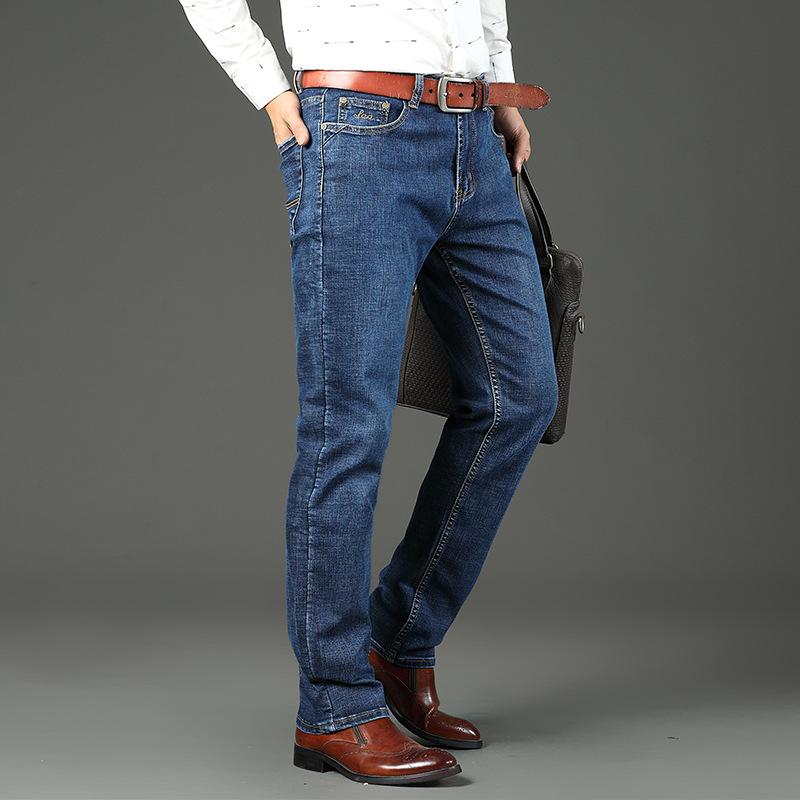 Men's High-Quality Slim Fit Stretch Jeans for Autumn and Winter