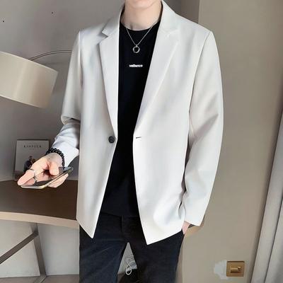Blazer Homme Été Mode Affaires Style Britannique Gentleman Slim Professionnel Formel