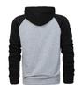 2024 Men's Color Block Raglan Sleeve Hoodie: Autumn/Winter European & American Fashion Casual Sports Top