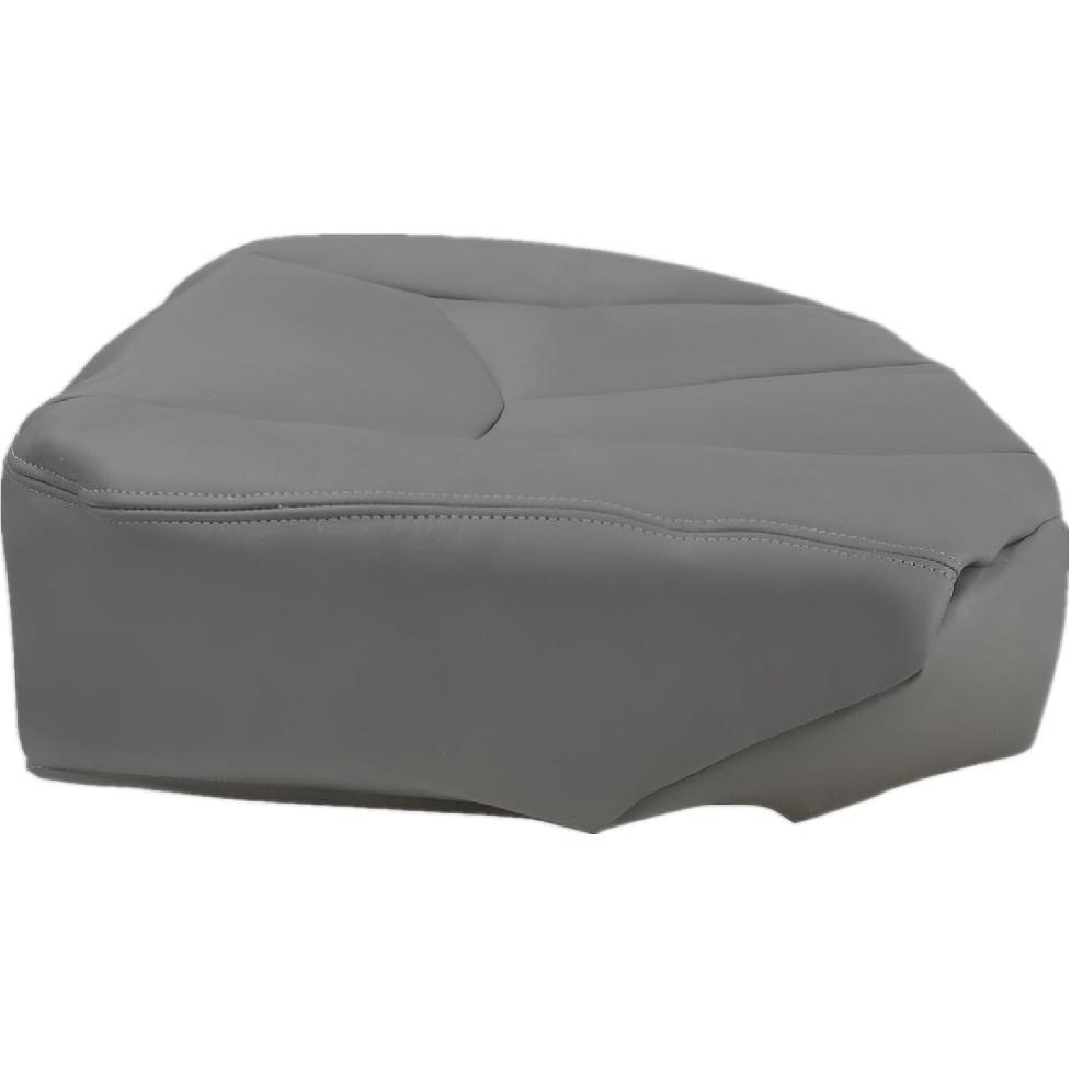 NLQR Front Passenger Side Bottom Seat Cover Pewter Gray 922 Replacement Microfiber Leather Compatible with Chevy Silverado Sierra Tahoe Suburban