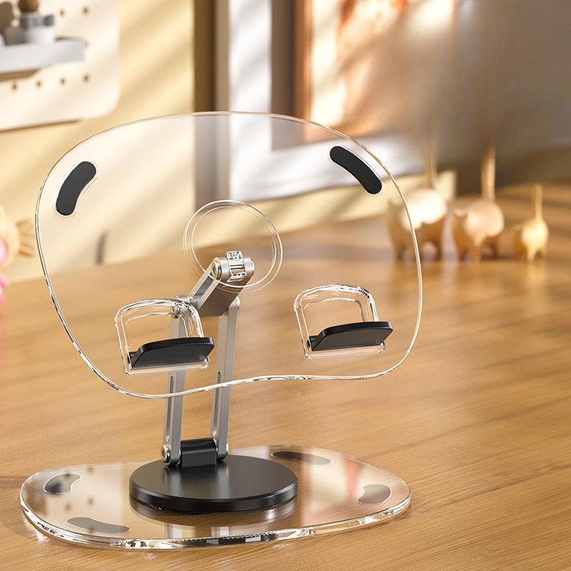 

Регулируемая вращающаяся на 360° подставка для планшета/телефона, портативная складная конструкция с надежной липкой подкладкой 1 pc чёрный