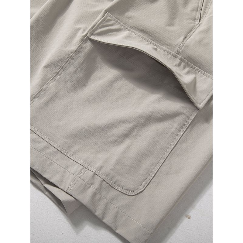 Shorts Men's Summer Thin Stretch Outdoor Quick-Drying Multi-pockets Overalls Fashion Trendy Loose Straight Shorts