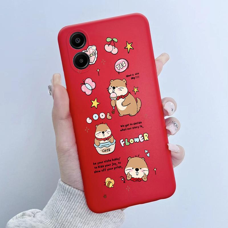 For Samsung Galaxy A06 Casing A065 SM-A065F A06 4G GalaxyA06 Cover Cute Astronaut Panda Flowers Pattern Candy Soft Silicone Case