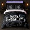 Sex Pistols Druck 3-teiliges Bettwäsche-Set Bettbezug mit zwei Kissenbezügen Weiche Bettwäsche für Haushalt Schlafzimmer