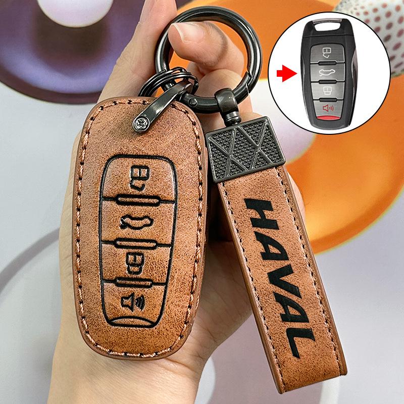 Haval Autoschlüsselhülle für H6, Big Dog, F7, Xiaolong MAX, Roter Hase, H5, Beast, H9 - High-End Tasche für 23 Modelle