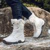 Brand Men Winter Snow Boots Women's Waterproof Leather Sneakers Super Warm Men's Boots Outdoor Male Hiking Boots Work Shoes Size
