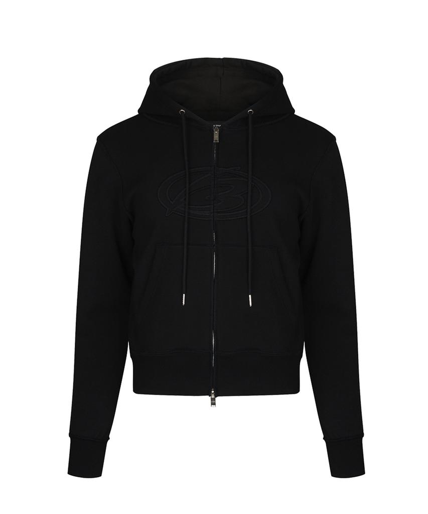 More Than Black Cut Off Hood Jacket