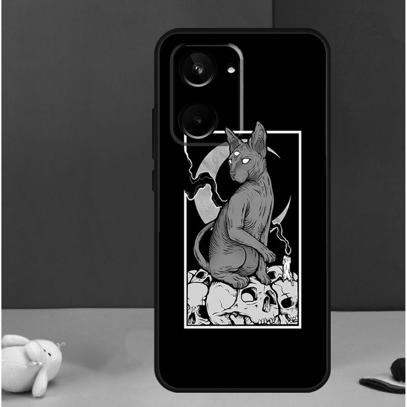 Moon Tarot Witch Cat For Realme C25s C21Y C33 C55 C11 C15 C30 C53 C51 GT Neo 5 GT3 GT5 9 10 11 12 Pro Plus Case