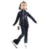 LIUHUO Children's Figure Skating Suit: Fashionable Black Diamond-Accent Pants and Training Costume