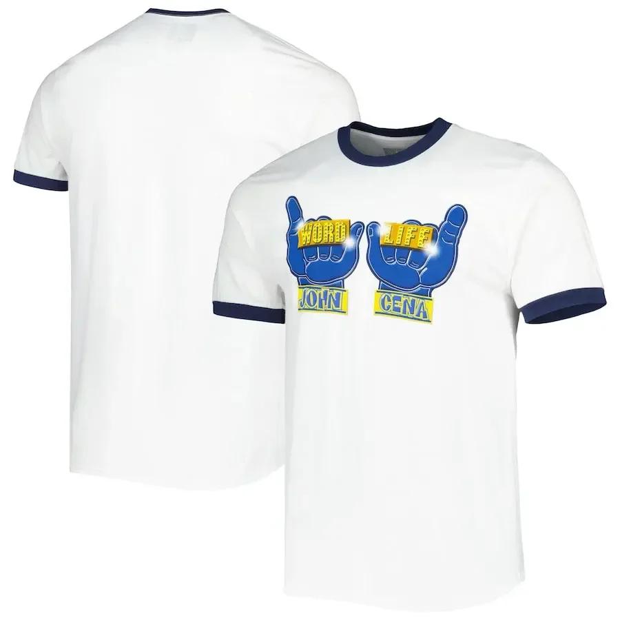 Round Neck Wrestler John Cena Graphic 3D Printed Top Short Sleeved Men's T-shirts - Soft Medium Stretch Polyester Fabric Summer Relaxed Fit Clothing
