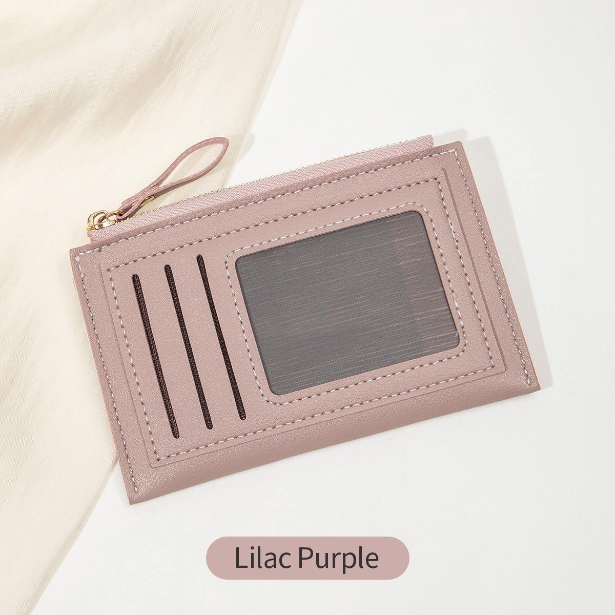 

Новый женский короткий кошелек, легкий и ультратонкий студенческий маленький кардхолдер, модный кошелек на молнии для мелочи.