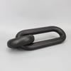 Harz-Handwerksschmuck Schwarzer Geometrischer Ring Ovaler Verschluss Bogenform Dekorative Figuren Heimdekorationszubehör