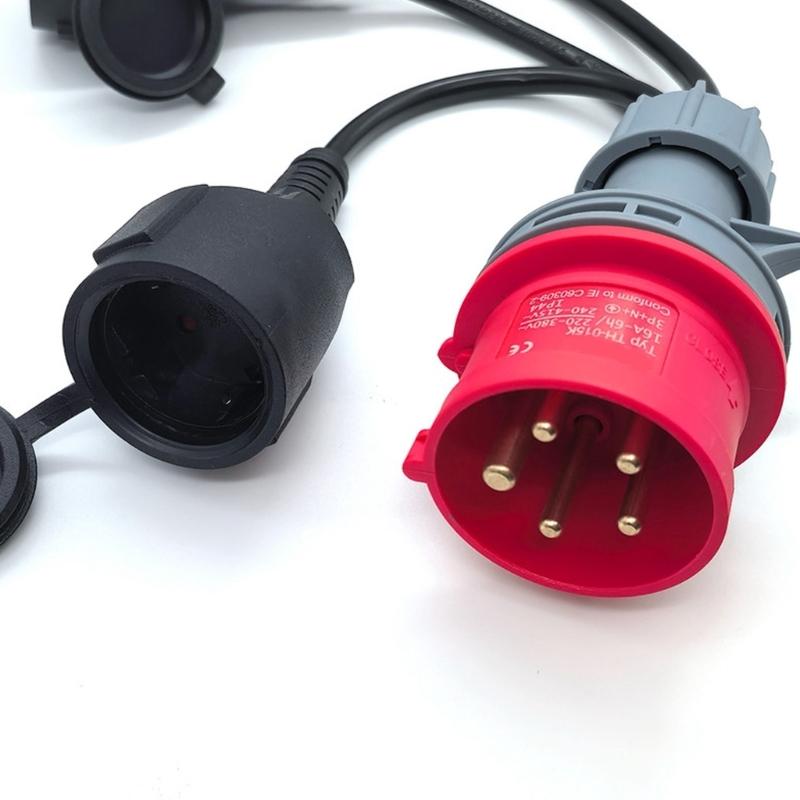 Flexible 50cm 5 Pin Industrial Adapter Cable Coupler CE32A Plug Electrical Adapter Wire for Outdoor Decorations