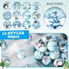 Liliful 60 Pcs Bulk Winter Stress Ball Snowman Penguin Stress Toys 12 Patterns Cute Sensory Stress Relief Toys Winter Holiday Party Favors Bag Filler