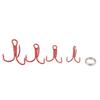 100PCS High Carbon Steel Treble Fishing Hooks Barbed Hook Set  Saltwater Fishing