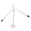 5pcs White Seagull Statue Balancing Nautical Sculpture Mobiles Seagull Figurine  For Patio