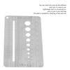 210mm Stainless Steel Screw Gauge Plate Bolt Diameter Measuring Ruler Tool