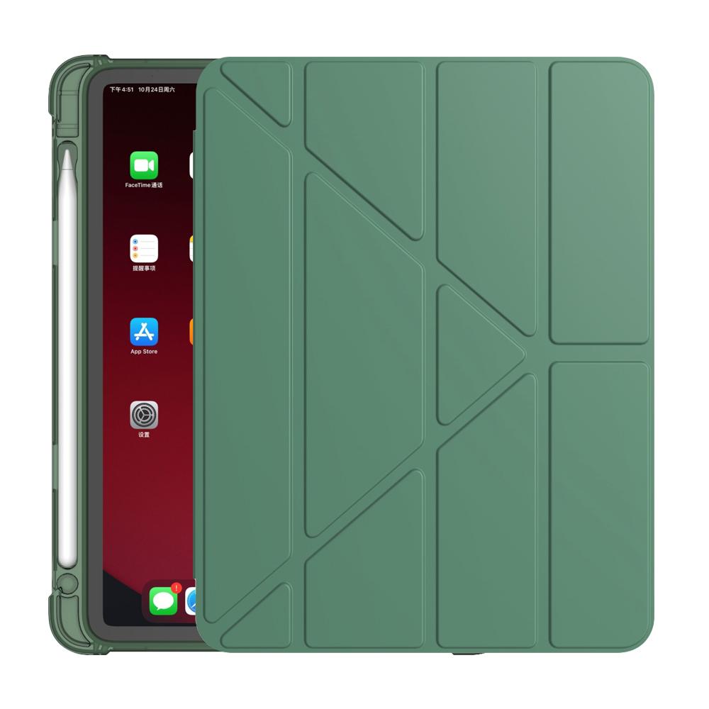 Popular Ranking PU Leather Stand TPU Silicone With Pencil Holder for iPad Pro 11 20 2021 Shockproof Tablet Cover Smart Flip Case