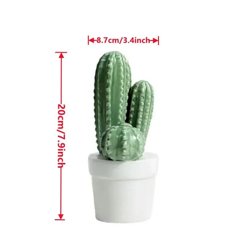 Nordic Ceramic Cactus Home Ornaments, Decor, Modern Decoration, Room Outdoor Garden, Fashion