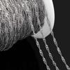 1Meter Stainless Steel Gold Plated 2mm Thin Chain Crossing Oval Necklaces Chain DIY Handmade Bracelets Material Jewelry Findings
