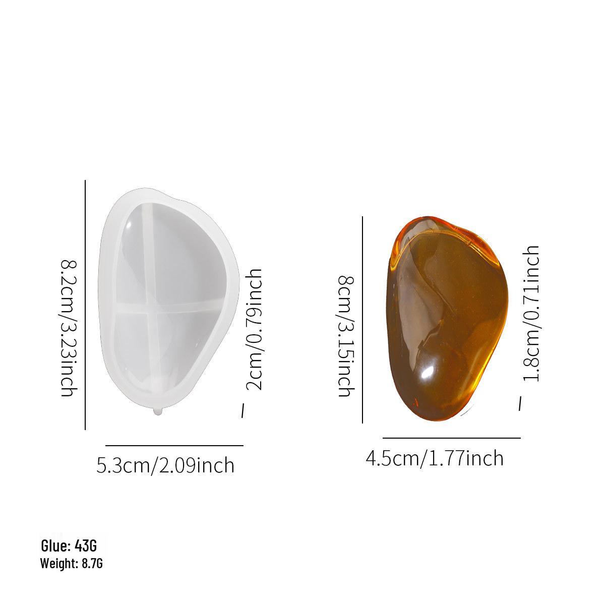 

Набор эпоксидных силиконовых форм для мыла и желе в виде неправильной гальки