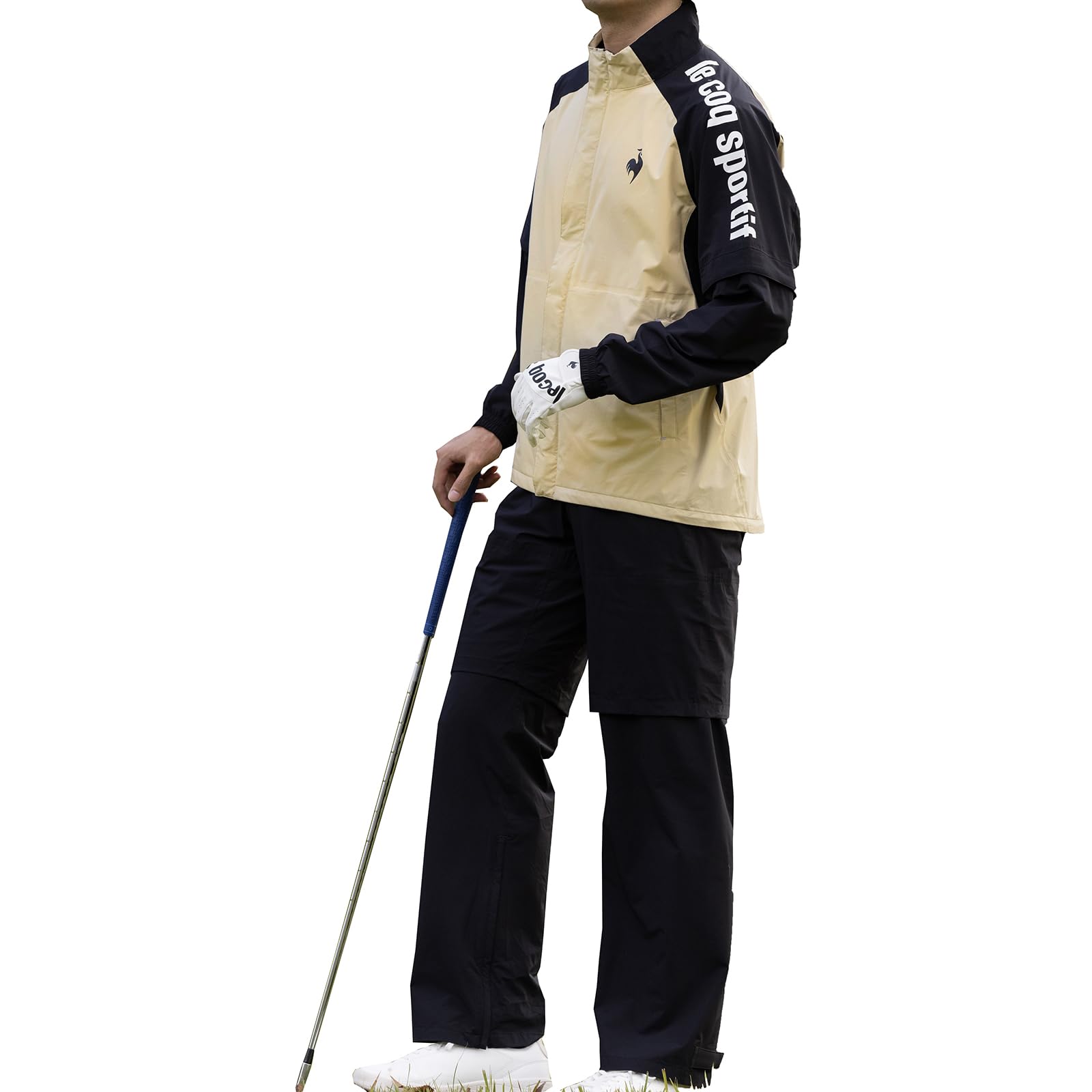 

Coq Sportif Дощовик Верх і низ знімний чохол для зберігання вода BG00 L [Le Golf] [Stretch Forcer] комплект, рукави, вентиляція, в комплекті, стійкий,
