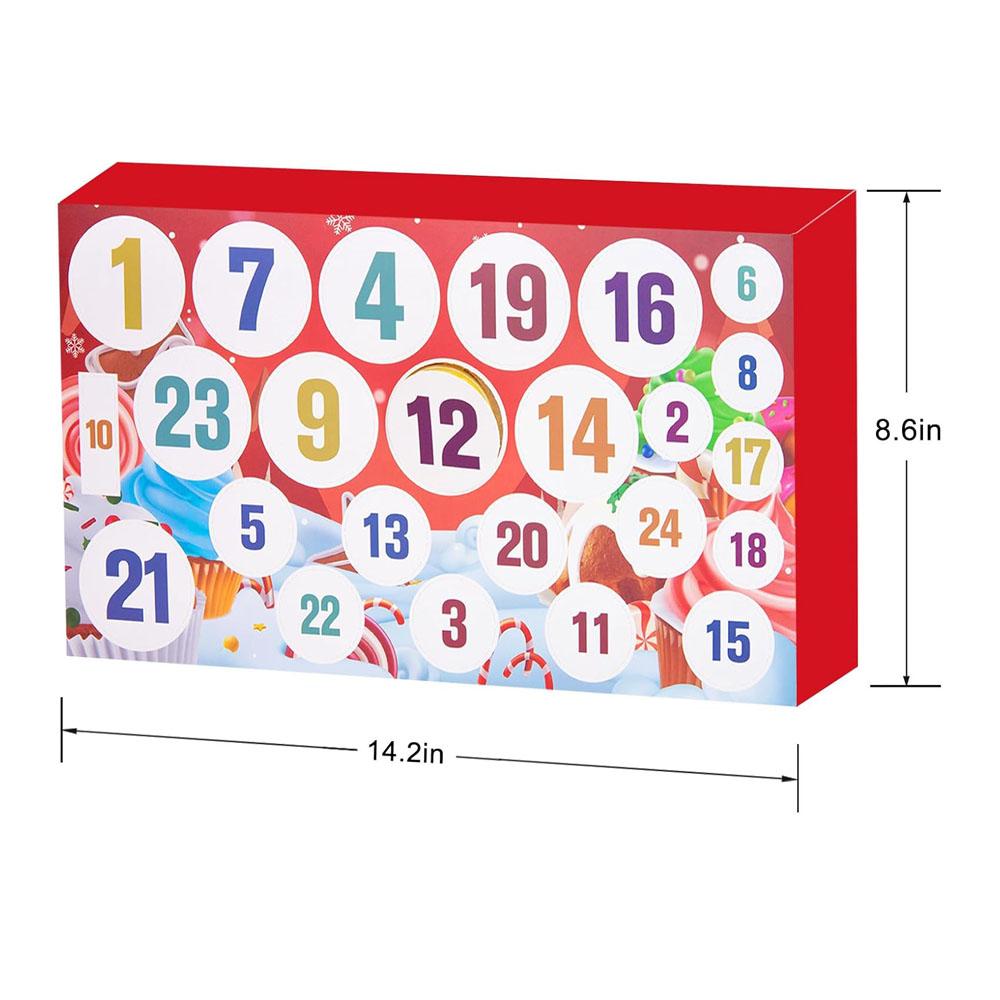 

Advent Calendar 2025-24 Days of Slime and Charms Kit - Christmas Countdown Calendars Gifts for Girls Boys Kids Teens Toddlers M