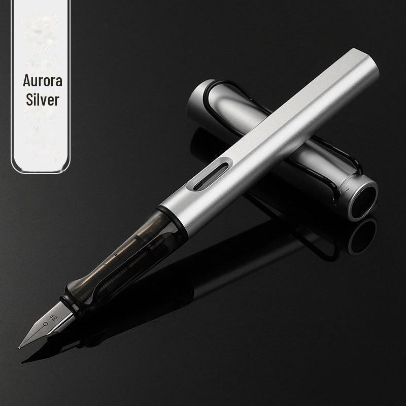 Zhengzi Student Fountain Pen - Iridium Gold 0.5mm Nib, 0.38mm Replaceable Ink Capsule, Steel Construction