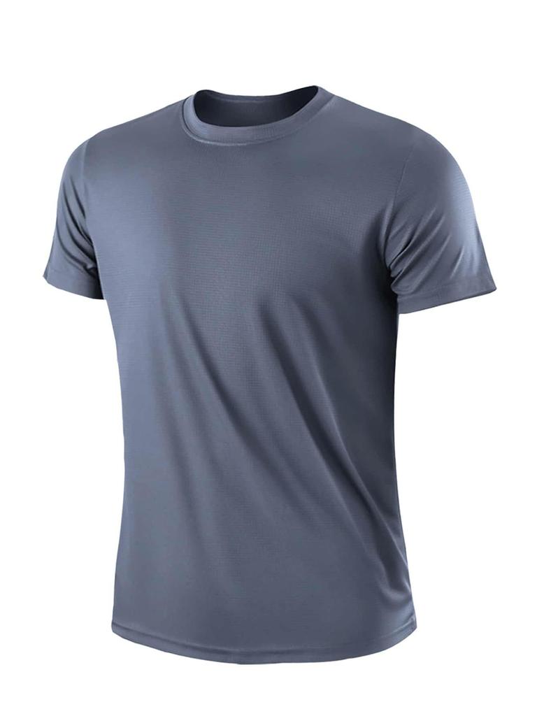 Men's Summer Sports Outdoor Jogging Top - American Style, Solid Multi-color, Versatile Fashion
