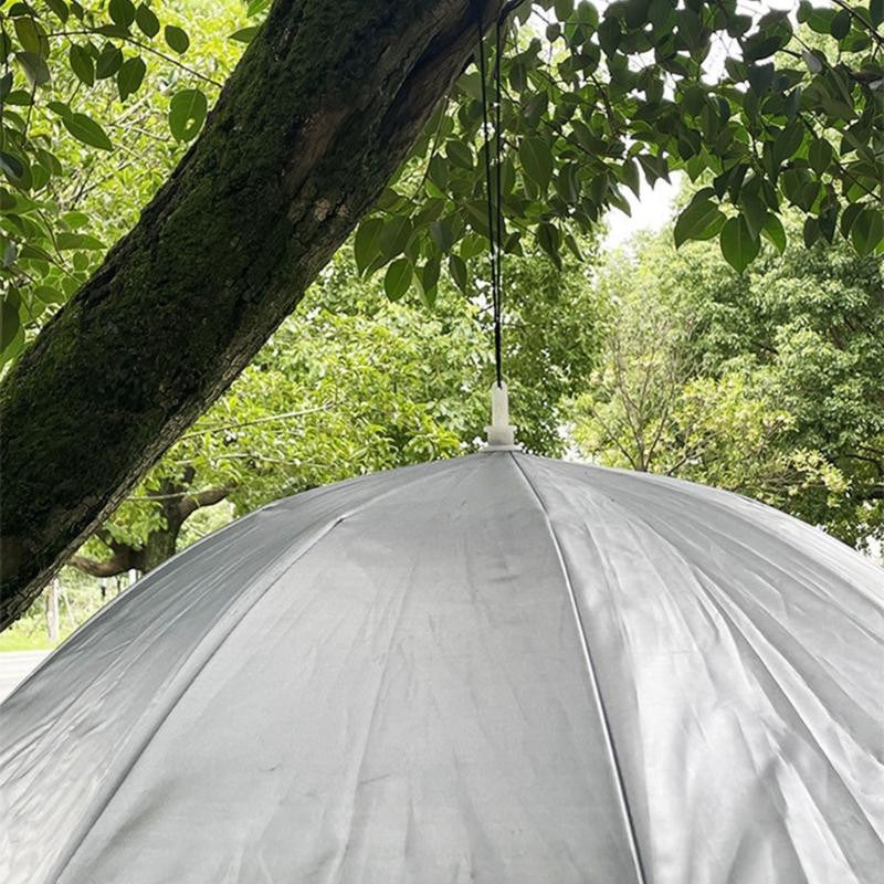 Outdoor Changing and Shower Privacy Shelter with Top Hook, Integrated Overhead Frame, and Full-Length Fabric Screen