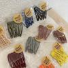 Waterdrop Shape Hair Clip Solid Color Bangs Clip Milk Coffee BB Hairpins Handmade Kids Girls Side Clip Hair Accessories