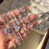 Popular Ultra-shiny Zircon Bracelet for Women, Versatile and High-end, New Chinese Style Vintage Butterfly Jewelry