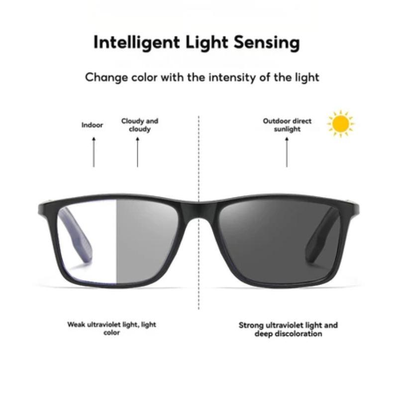 Fashion (0~+400°) Photochromic Anti Radiation Eyeglasses Light Weight Reading Glasses for Men and Women