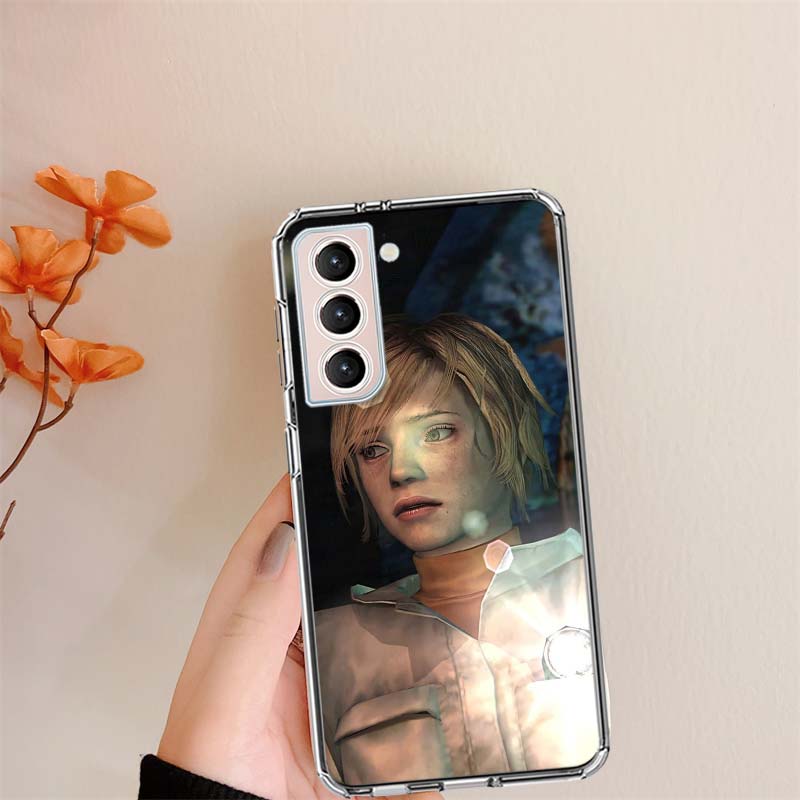 

Games S-Silent Hill Clear Phone Cases for Samsung S26 Ultra Galaxy S25 Edge S24 S23 FE S21 Plus S20 S22 S10 Cover Patterned Comp Samsung S21
