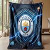Coperta a tema Manchester City Morbida coperta in flanella Coperta morbida da divano Coperta accogliente per divano e letto per la decorazione della casa