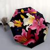 1pc Lily Floral Pattern Umbrella with Plastic Handle,Suitable for All Seasons Umbrellaptys26094