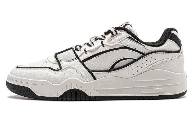 Li Ning Yuebai Breathable Lightweight Breathable And Lightweight Low top Skateboard Shoes Women s White Black AGCS252-21 37
