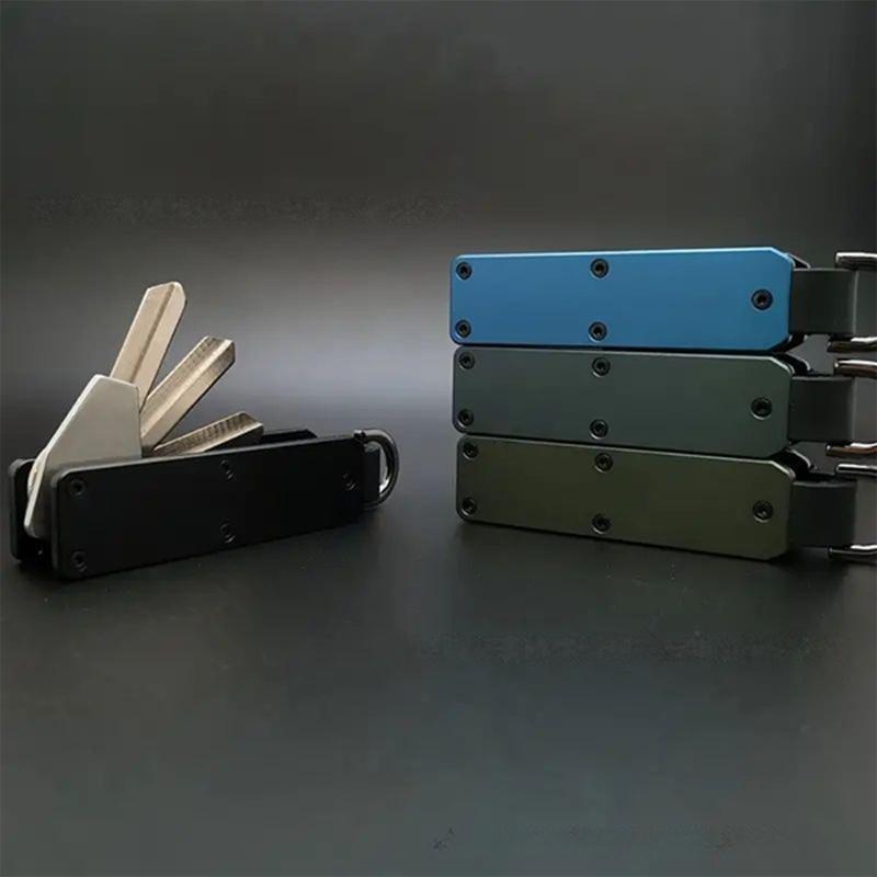 Sturdy Aluminum Key Holder With Builts In Bottle Opener And Screwdriver For Easy Organization And Daily Use